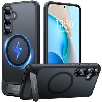 Samsung Galaxy S26+ Torras Ostand L1 magneettinen kotelo jalustalla - musta