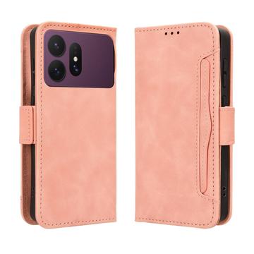 Samsung Galaxy S27 Pro -kortinhaltijan lompakkokotelo - vaaleanpunainen