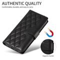 Samsung Galaxy S27 Pro Luxury tikattu lompakkokotelo - musta