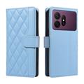 Samsung Galaxy S27 Pro Luxury tikattu lompakkokotelo - sininen