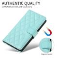 Samsung Galaxy S27 Pro Luxury tikattu lompakkokotelo - vihreä