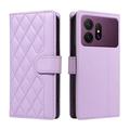 Samsung Galaxy S27 Pro Luxury tikattu lompakkokotelo - violetti