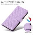 Samsung Galaxy S27 Pro Luxury tikattu lompakkokotelo - violetti