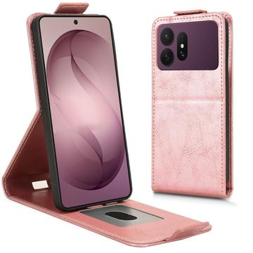 Samsung Galaxy S27 Pro Pystysuuntainen läppäkotelo jalustalla - Ruusukulta