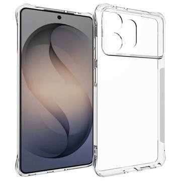 Samsung Galaxy S27 Ultra Iskunkestävä silikonikotelo - Läpinäkyvä