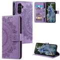 Samsung Galaxy S27+ Mandala -lompakkokotelo rannekkeella - violetti