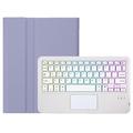Samsung Galaxy Tab S10 Lite/S10 FE/S9 FE/S9 Bluetooth-näppäimistökotelo - violetti