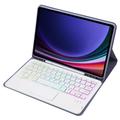 Samsung Galaxy Tab S10 Lite/S10 FE/S9 FE/S9 Bluetooth-näppäimistökotelo - violetti
