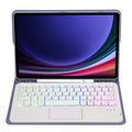 Samsung Galaxy Tab S10 Lite/S10 FE/S9 FE/S9 Bluetooth-näppäimistökotelo - violetti