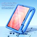 Samsung Galaxy Tab S11 Dux Ducis Puff Lasten EVA-iskunvaimennuskotelo jalustalla - sininen