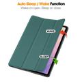Samsung Galaxy Tab S11 Tri-Fold Series Smart Folio -kotelo - Mustanvihreä