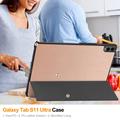 Samsung Galaxy Tab S12 Ultra Tri-Fold Series Smart Folio -kotelo - ruusukultainen