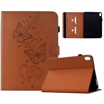 Samsung Galaxy Tab S12+ Butterfly Smart Folio -kotelo korttipaikoilla - ruskea