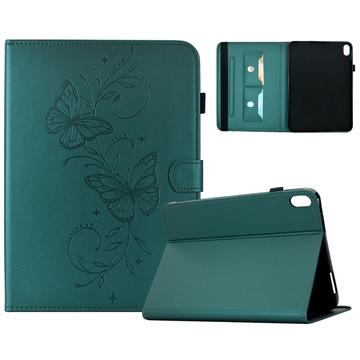 Samsung Galaxy Tab S12+ Butterfly Smart Folio -kotelo korttipaikoilla - vihreä