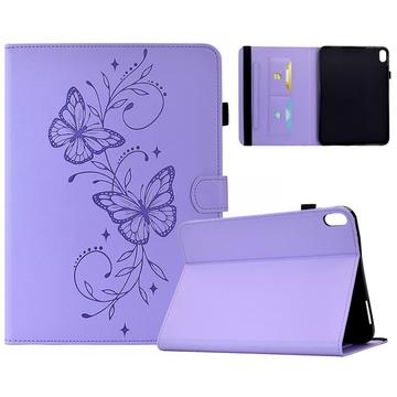 Samsung Galaxy Tab S12+ Butterfly Smart Folio -kotelo korttipaikoilla - violetti