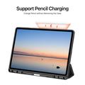 Samsung Galaxy Tab S12+ Dux Ducis Domo Tri-Fold Smart Lompakkokotelo - Musta