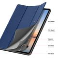 Samsung Galaxy Tab S12+ Dux Ducis Domo Tri-Fold Smart Lompakkokotelo - Sininen