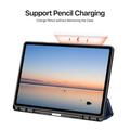 Samsung Galaxy Tab S12+ Dux Ducis Domo Tri-Fold Smart Lompakkokotelo - Sininen