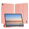 Samsung Galaxy Tab S12+ Dux Ducis Domo Tri-Fold Smart Lompakkokotelo - Pinkki