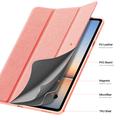 Samsung Galaxy Tab S12+ Dux Ducis Domo Tri-Fold Smart Lompakkokotelo - Pinkki