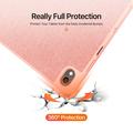 Samsung Galaxy Tab S12+ Dux Ducis Domo Tri-Fold Smart Lompakkokotelo - Pinkki
