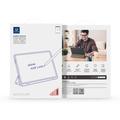 Samsung Galaxy Tab S12+ Dux Ducis Domo Tri-Fold Smart Lompakkokotelo - Pinkki