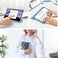 Samsung Galaxy Tab S12+ Dux Ducis Toby Tri-Fold Älykäs Lompakkokotelo - Vaaleansininen