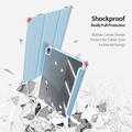 Samsung Galaxy Tab S12+ Dux Ducis Toby Tri-Fold Älykäs Lompakkokotelo - Vaaleansininen
