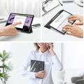 Samsung Galaxy Tab S12+ Dux Ducis Toby Tri-Fold Älykäs Lompakkokotelo - Musta