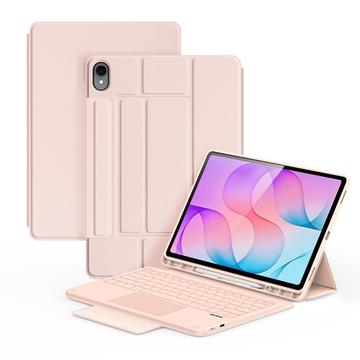 Samsung Galaxy Tab S12+ Dux Ducis YK -sarjan Bluetooth-näppäimistökotelo - vaaleanpunainen