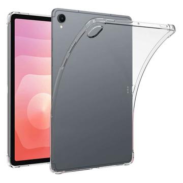 Samsung Galaxy Tab S12+ Iskunkestävä silikonikotelo - Läpinäkyvä