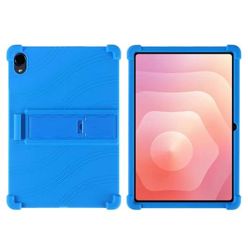 Samsung Galaxy Tab S12+ Silikoni kotelo potkukiinnikkeellä - Sininen