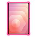 Samsung Galaxy Tab S12+ Silikoni kotelo potkukannattimella - Kuuma Pinkki