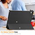Samsung Galaxy Tab S12+ Tri-Fold Series Smart Folio -kotelo - Musta