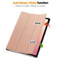 Samsung Galaxy Tab S12+ Tri-Fold Series Smart Folio -kotelo - ruusukultainen