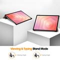 Samsung Galaxy Tab S12+ Tri-Fold Series Smart Folio -kotelo - ruusukultainen