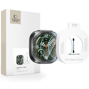 Samsung Galaxy Watch Ultra2 Tech-Protect Easy Set+ karkaistu lasinen näytönsuojakalvo – 44mm – 2 kpl – kirkas