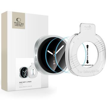 Samsung Galaxy Watch 8/9 Tech-Protect Easy Set+ -karkaistu lasinen näytönsuojakalvo – 40mm – 2 kpl – kirkas
