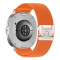 Samsung Galaxy Watch8/Watch8 Classic/Watch9 Tech-Protect -nylonhihna, kudottu, lukolla - 40/44/46mm - oranssi