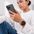 Samsung Galaxy Watch8/Watch8 Classic/Watch9 Tech-Protect -nylonhihna, kudottu, lukolla - 40/44/46mm - oranssi