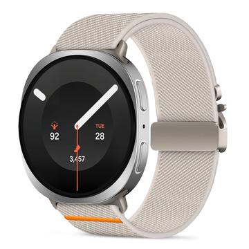 Samsung Galaxy Watch8/Watch8 Classic/Watch9 Tech-Protect -nylonhihna, kudottu ja lukolla varustettu - 40/44/46mm - Tähtienvalo