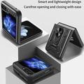 Samsung Galaxy Z Flip6/Z Flip7 FE Hybridikotelo Sormuspidikkeellä - Musta