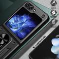 Samsung Galaxy Z Flip6/Z Flip7 FE Hybridikotelo Sormuspidikkeellä - Musta