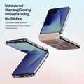 Samsung Galaxy Z Flip8 Dux Ducis Luvy Kotelo sormi rengas / käsi hihna - Vaaleanpunainen / Perhonen