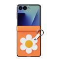 Samsung Galaxy Z Flip8 Dux Ducis Luvy Kotelo sormirengas / käsi hihna - Oranssi / Päivänkakkara