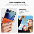 Samsung Galaxy Z Flip8 Dux Ducis Luvy Kotelo sormirengas / käsi hihna - Oranssi / Päivänkakkara