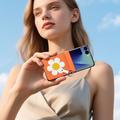Samsung Galaxy Z Flip8 Dux Ducis Luvy Kotelo sormirengas / käsi hihna - Oranssi / Päivänkakkara