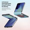 Samsung Galaxy Z Flip8 Dux Ducis Luvy Kotelo sormi rengas / käsi hihna - taivaansininen / sydän