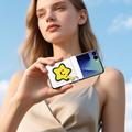 Samsung Galaxy Z Flip8 Dux Ducis Luvy Kotelo sormirenkaalla / käsihihnalla - Valkoinen / tähti