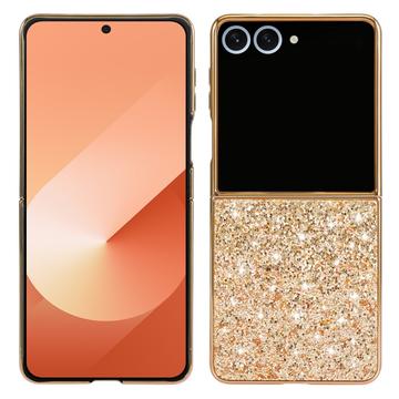 Samsung Galaxy Z Flip8 Glitter Series Hybridikotelo - Kulta